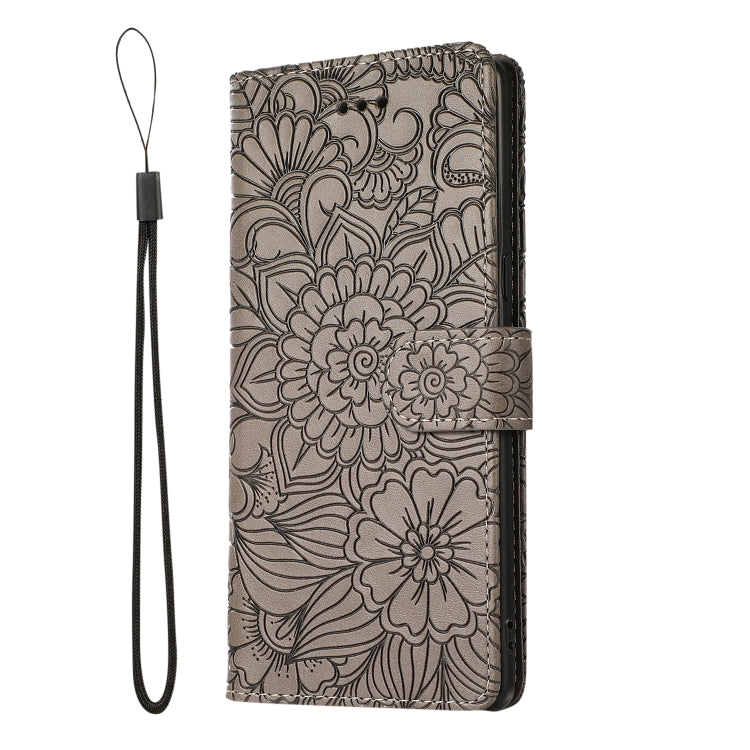 For Samsung Galaxy Note8 Skin Feel Embossed Sunflower Horizontal Flip Leather Case with Holder & Card Slots & Wallet & Lanyard