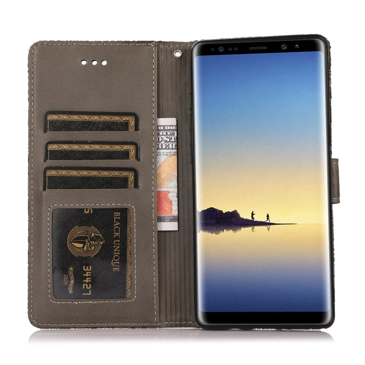 For Samsung Galaxy Note8 Skin Feel Embossed Sunflower Horizontal Flip Leather Case with Holder & Card Slots & Wallet & Lanyard