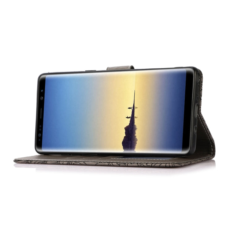 For Samsung Galaxy Note8 Skin Feel Embossed Sunflower Horizontal Flip Leather Case with Holder & Card Slots & Wallet & Lanyard