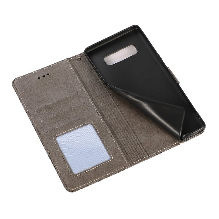 For Samsung Galaxy Note8 Skin Feel Embossed Sunflower Horizontal Flip Leather Case with Holder & Card Slots & Wallet & Lanyard