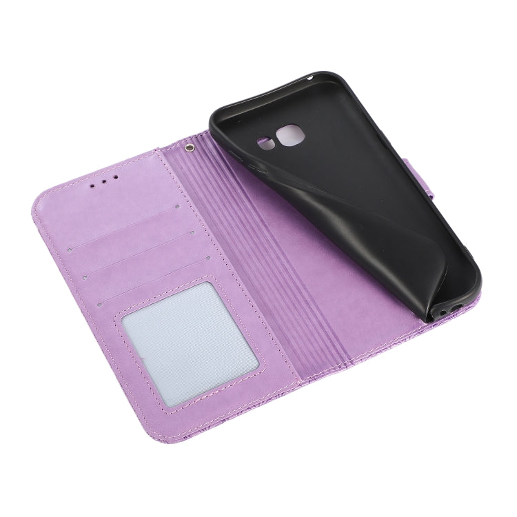 For Samsung Galaxy A5 (2017) Skin Feel Embossed Sunflower Horizontal Flip Leather Case with Holder & Card Slots & Wallet & Lanyard