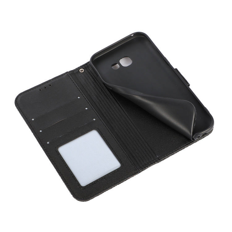 For Samsung Galaxy A5 (2017) Skin Feel Embossed Sunflower Horizontal Flip Leather Case with Holder & Card Slots & Wallet & Lanyard