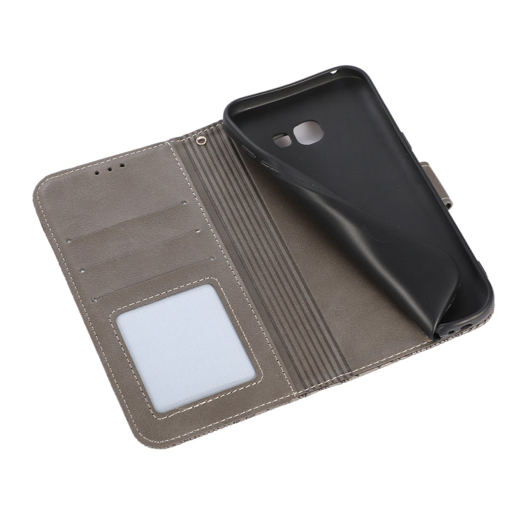 For Samsung Galaxy A5 (2017) Skin Feel Embossed Sunflower Horizontal Flip Leather Case with Holder & Card Slots & Wallet & Lanyard