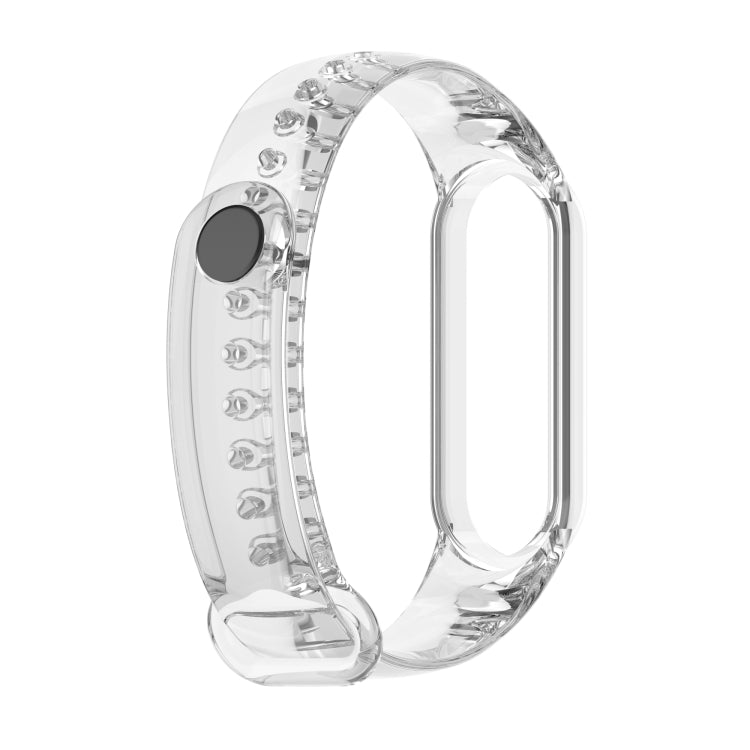 For Xiaomi Mi Band 6 / 5 / 4 / 3 Discoloration in Light TPU Watch Band (Transparent)