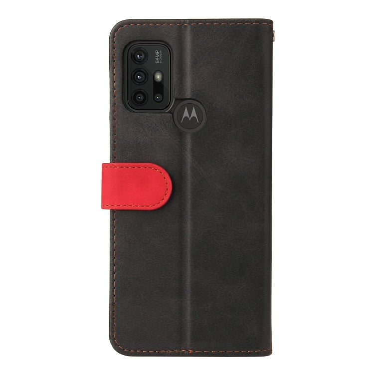 For Motorola Moto G30 / G20 / G10 Business Stitching-Color Horizontal Flip PU Leather Case with Holder & Card Slots & Photo Frame