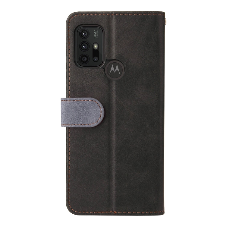 For Motorola Moto G30 / G20 / G10 Business Stitching-Color Horizontal Flip PU Leather Case with Holder & Card Slots & Photo Frame