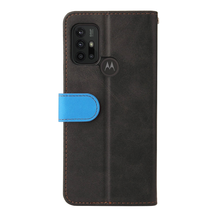 For Motorola Moto G30 / G20 / G10 Business Stitching-Color Horizontal Flip PU Leather Case with Holder & Card Slots & Photo Frame