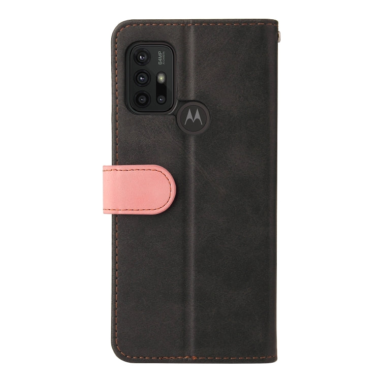 For Motorola Moto G30 / G20 / G10 Business Stitching-Color Horizontal Flip PU Leather Case with Holder & Card Slots & Photo Frame
