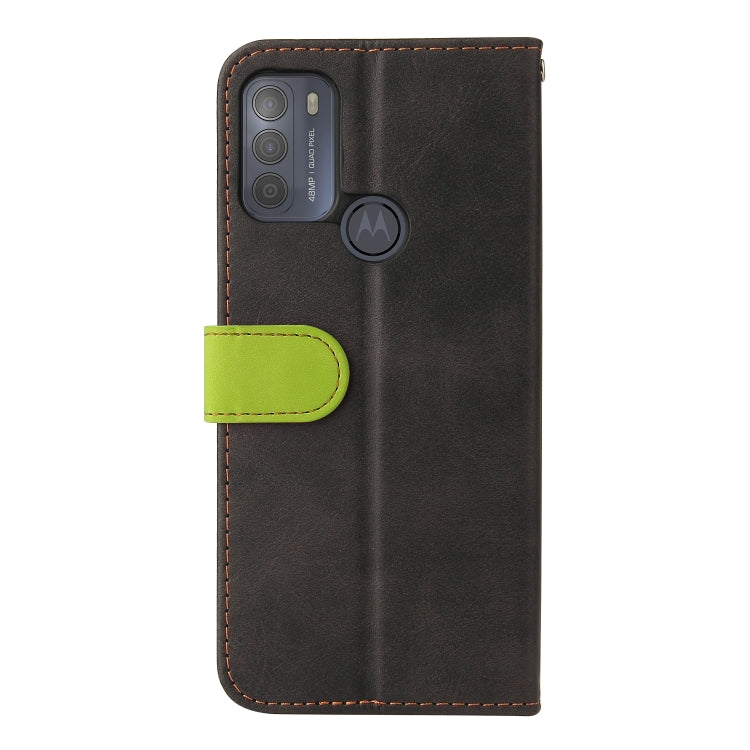 For Motorola Moto G50 Business Stitching-Color Horizontal Flip PU Leather Case with Holder & Card Slots & Photo Frame