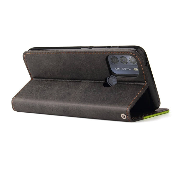 For Motorola Moto G50 Business Stitching-Color Horizontal Flip PU Leather Case with Holder & Card Slots & Photo Frame