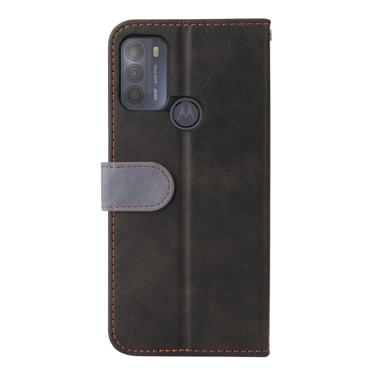 For Motorola Moto G50 Business Stitching-Color Horizontal Flip PU Leather Case with Holder & Card Slots & Photo Frame