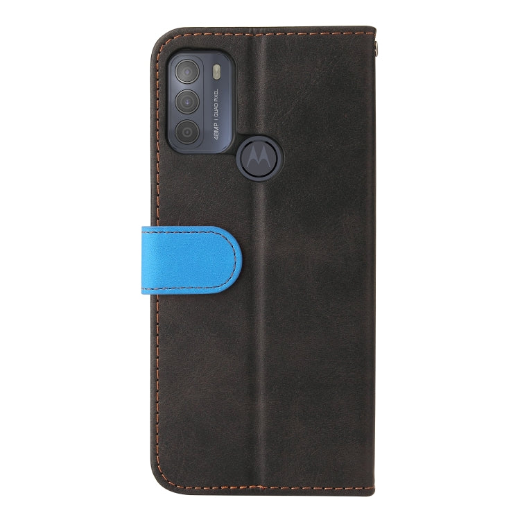 For Motorola Moto G50 Business Stitching-Color Horizontal Flip PU Leather Case with Holder & Card Slots & Photo Frame