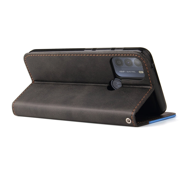 For Motorola Moto G50 Business Stitching-Color Horizontal Flip PU Leather Case with Holder & Card Slots & Photo Frame