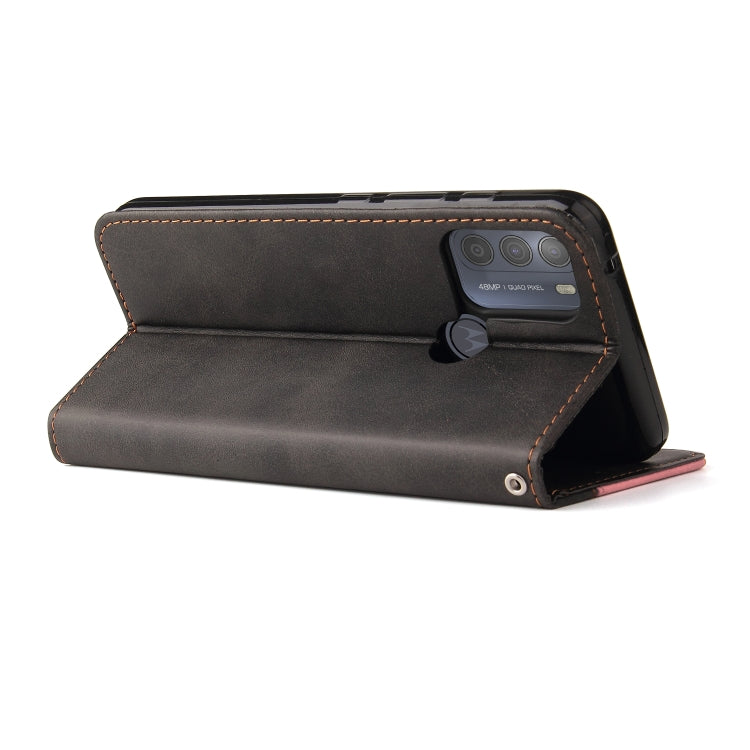 For Motorola Moto G50 Business Stitching-Color Horizontal Flip PU Leather Case with Holder & Card Slots & Photo Frame