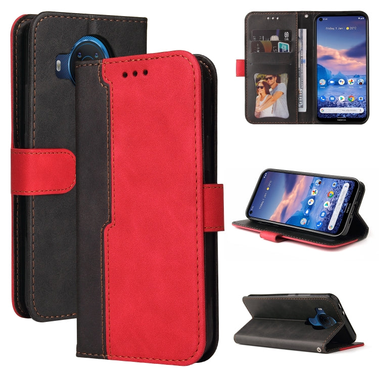 For Nokia G10 / G20 Business Stitching-Color Horizontal Flip PU Leather Case with Holder & Card Slots & Photo Frame