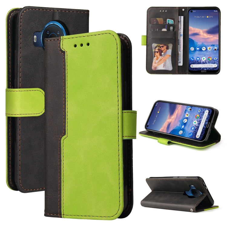 For Nokia G10 / G20 Business Stitching-Color Horizontal Flip PU Leather Case with Holder & Card Slots & Photo Frame