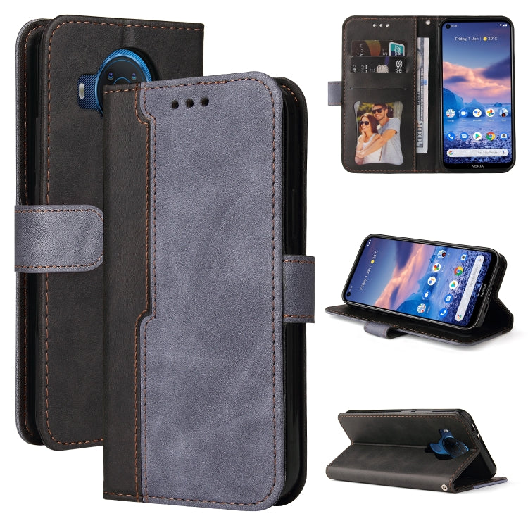 For Nokia G10 / G20 Business Stitching-Color Horizontal Flip PU Leather Case with Holder & Card Slots & Photo Frame