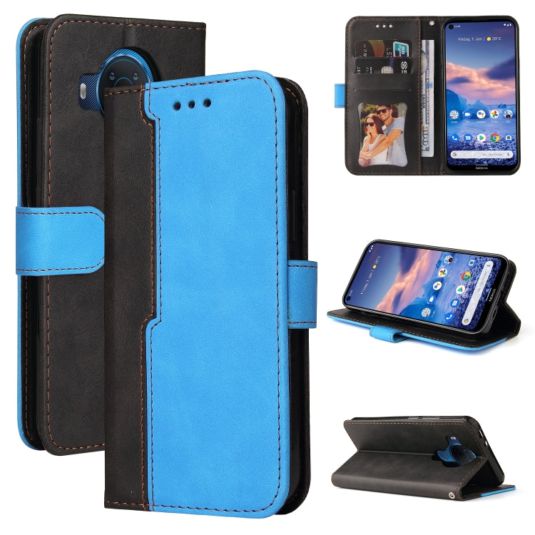 For Nokia G10 / G20 Business Stitching-Color Horizontal Flip PU Leather Case with Holder & Card Slots & Photo Frame