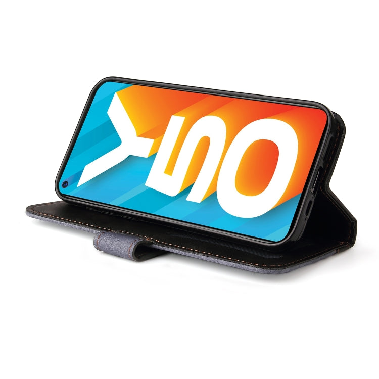 For vivo Y50 / Y30 Global Business Stitching-Color Horizontal Flip PU Leather Case with Holder & Card Slots & Photo Frame