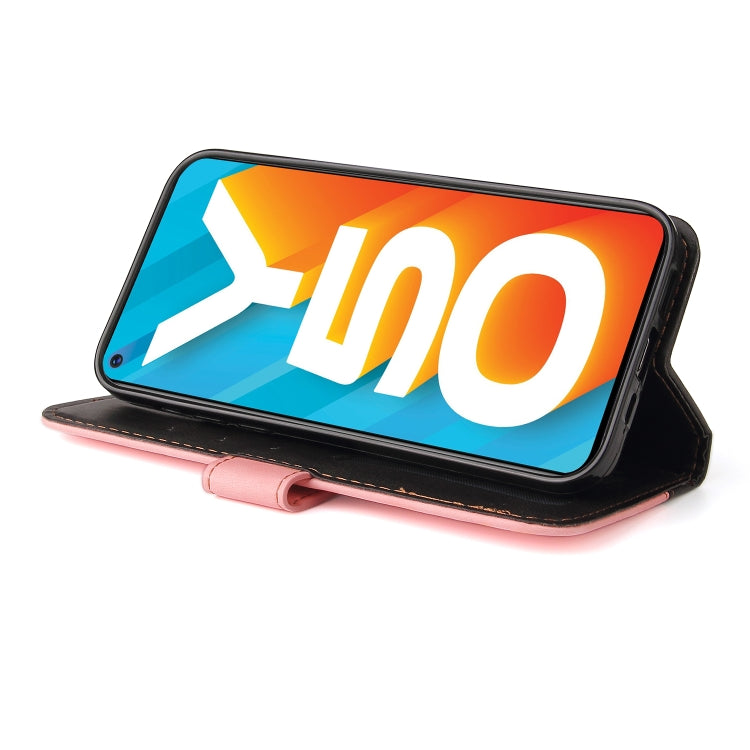 For vivo Y50 / Y30 Global Business Stitching-Color Horizontal Flip PU Leather Case with Holder & Card Slots & Photo Frame