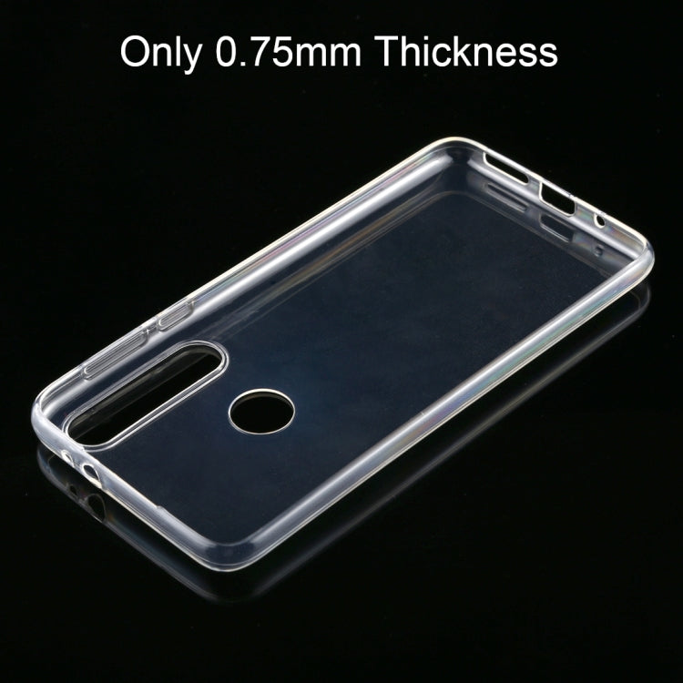 For Motorola One Macro 0.75mm Ultra Thin Transparent TPU Case