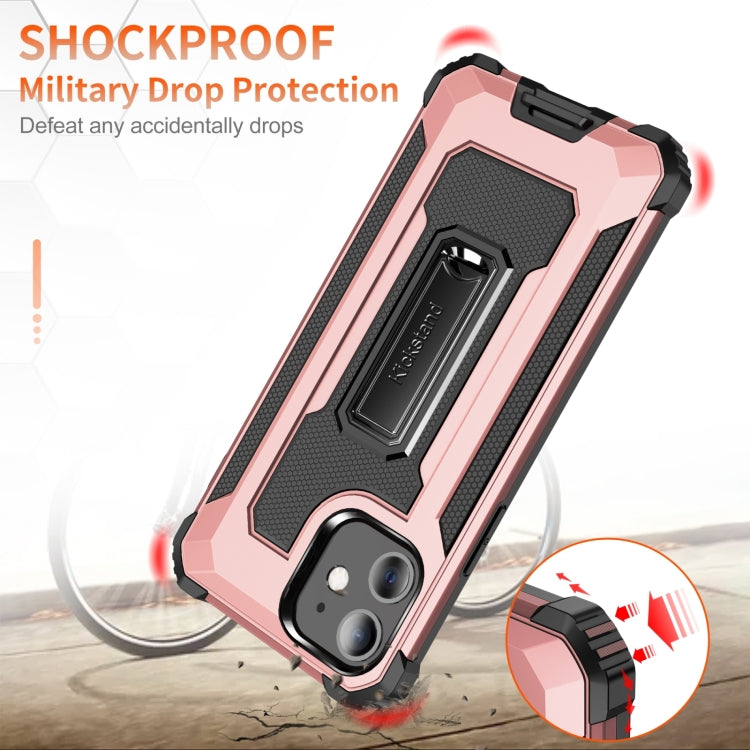 For iPhone 11 10pcs Knight Jazz PC+TPU Shockproof Protective Case with Foldable Holder