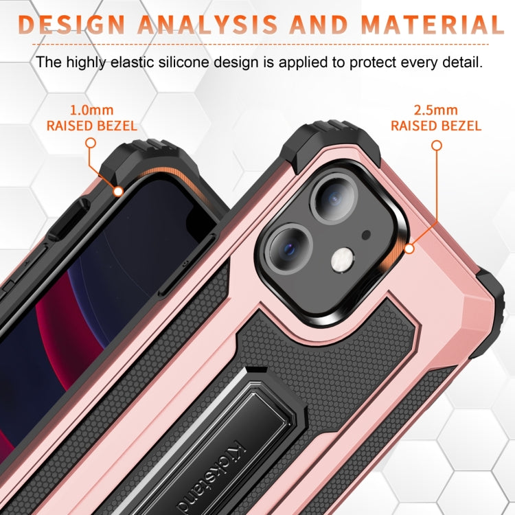 For iPhone 11 10pcs Knight Jazz PC+TPU Shockproof Protective Case with Foldable Holder