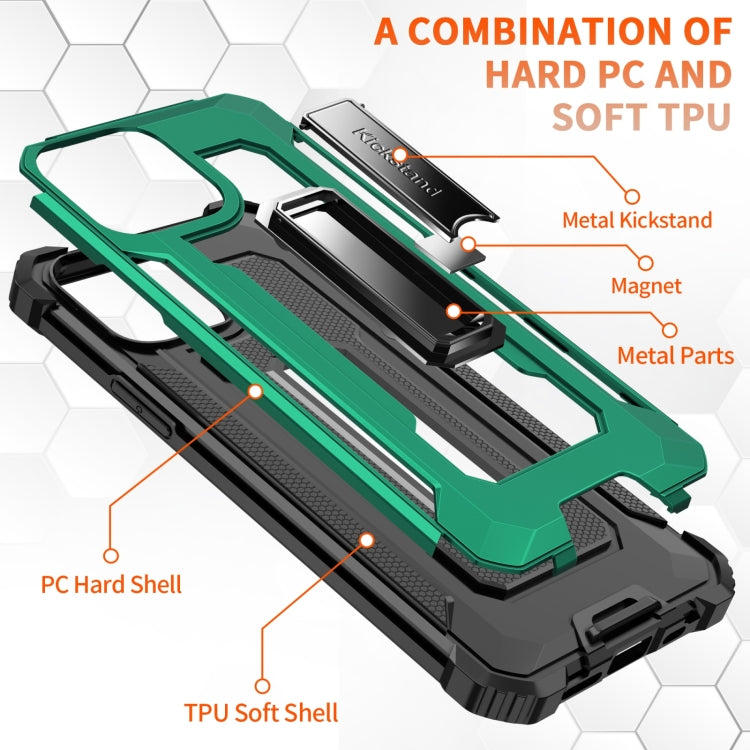 For iPhone 11 10pcs Knight Jazz PC+TPU Shockproof Protective Case with Foldable Holder