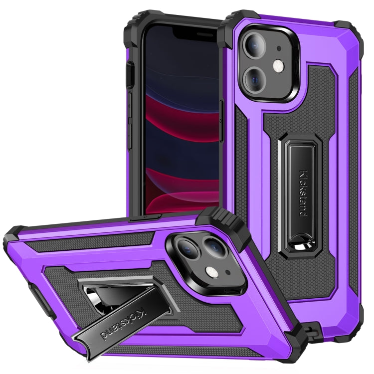 For iPhone 11 10pcs Knight Jazz PC+TPU Shockproof Protective Case with Foldable Holder