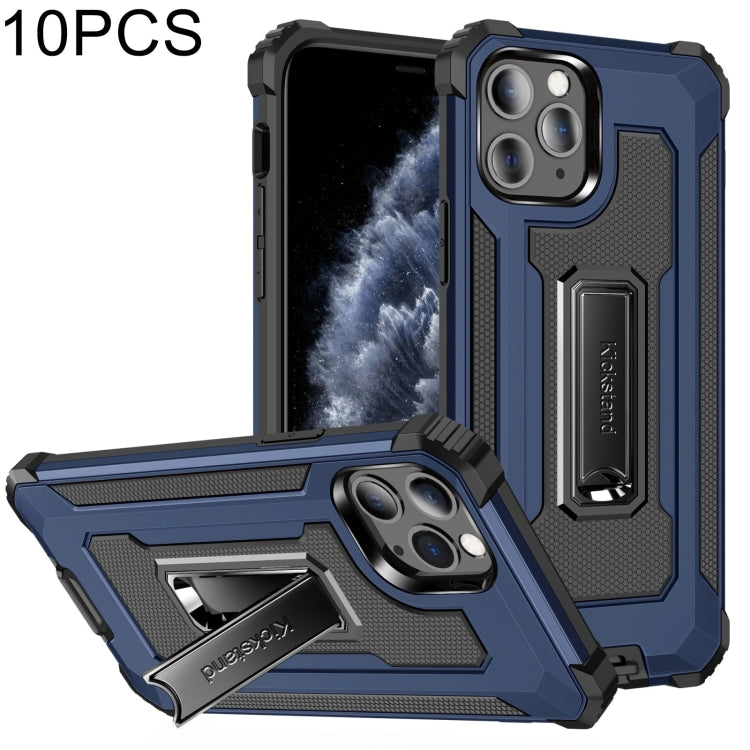 For iPhone 11 Pro 10 PCS Knight Jazz PC+TPU Shockproof Protective Case with Foldable Holder