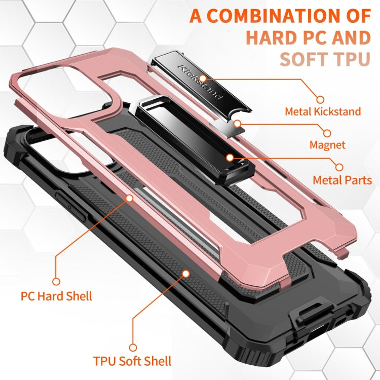 For iPhone 11 Pro Max 10 PCS Knight Jazz PC+TPU Shockproof Protective Case with Foldable Holder