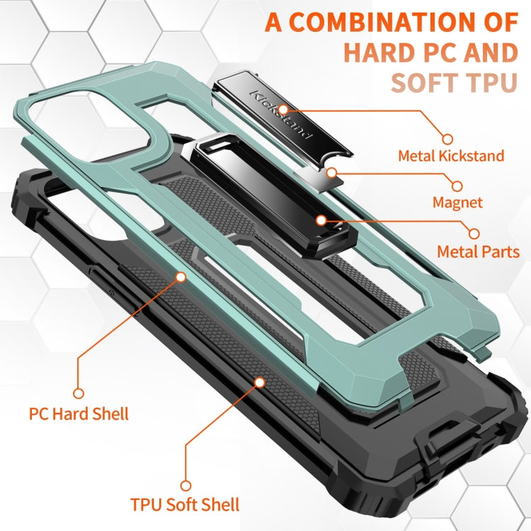 For iPhone 12 mini 10 PCS Knight Jazz PC+TPU Shockproof Protective Case with Foldable Holder