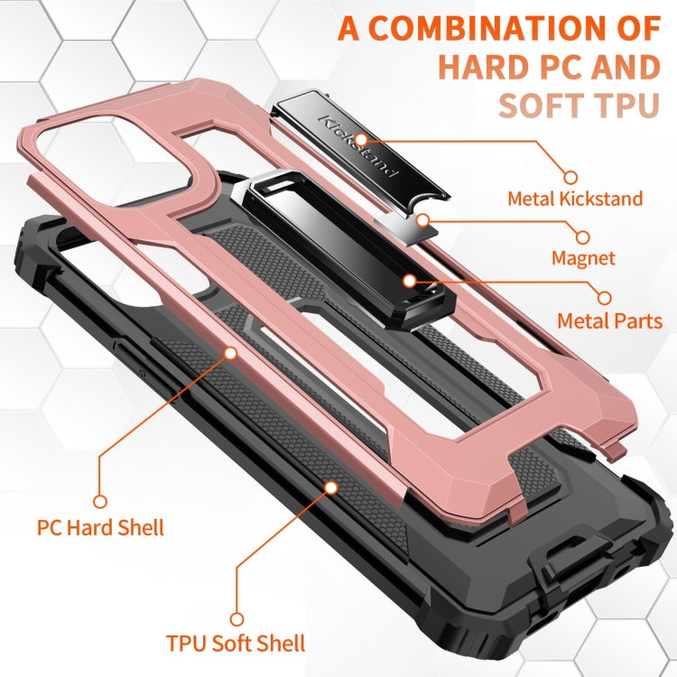 For iPhone 12 mini 10 PCS Knight Jazz PC+TPU Shockproof Protective Case with Foldable Holder