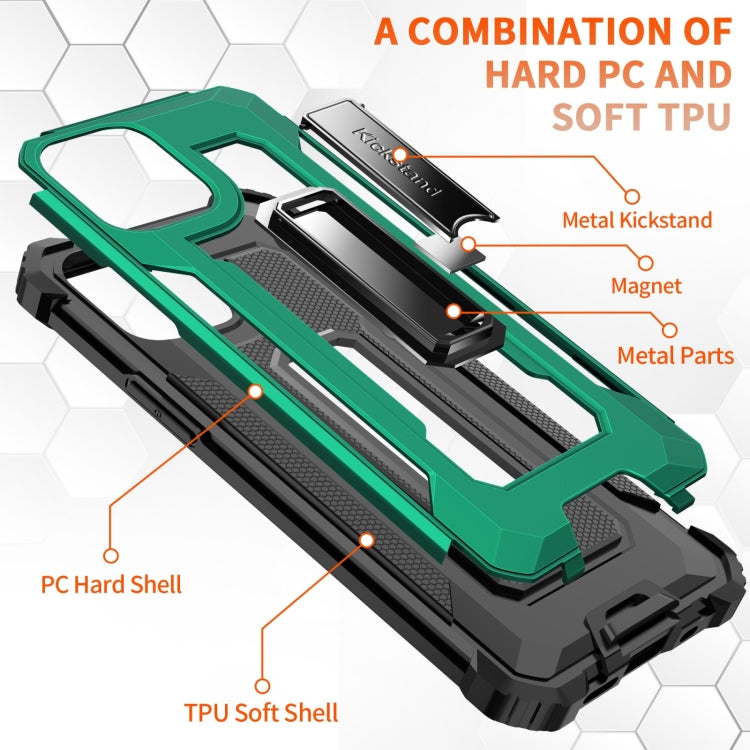 For iPhone 12 mini 10 PCS Knight Jazz PC+TPU Shockproof Protective Case with Foldable Holder