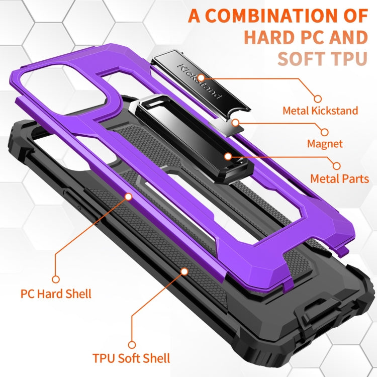 For iPhone 12 mini 10 PCS Knight Jazz PC+TPU Shockproof Protective Case with Foldable Holder