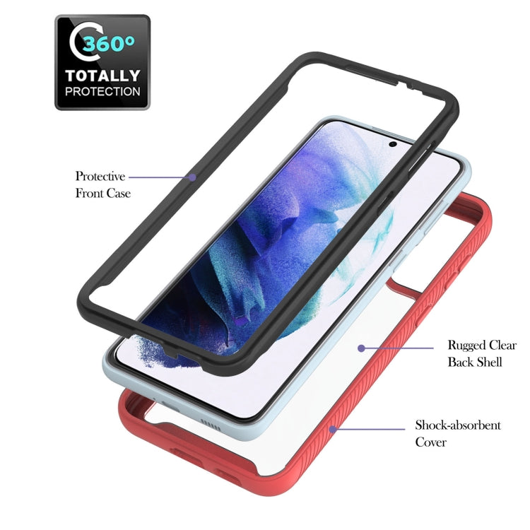For Samsung Galaxy S21 5G Starry Sky Solid Color Series Shockproof PC + TPU Protective Case with Ring Holder & Magnetic Function