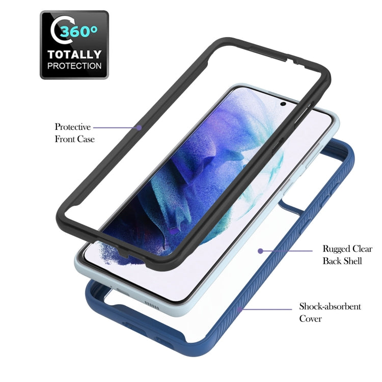 For Samsung Galaxy S21 5G Starry Sky Solid Color Series Shockproof PC + TPU Protective Case with Ring Holder & Magnetic Function