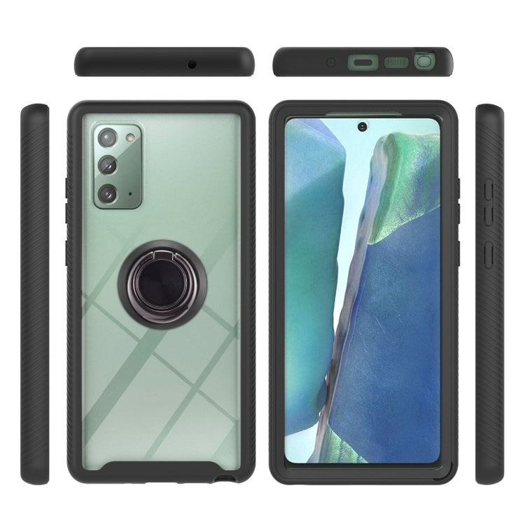 For Samsung Galaxy Note20 Starry Sky Solid Color Series Shockproof PC + TPU Protective Case with Ring Holder & Magnetic Function