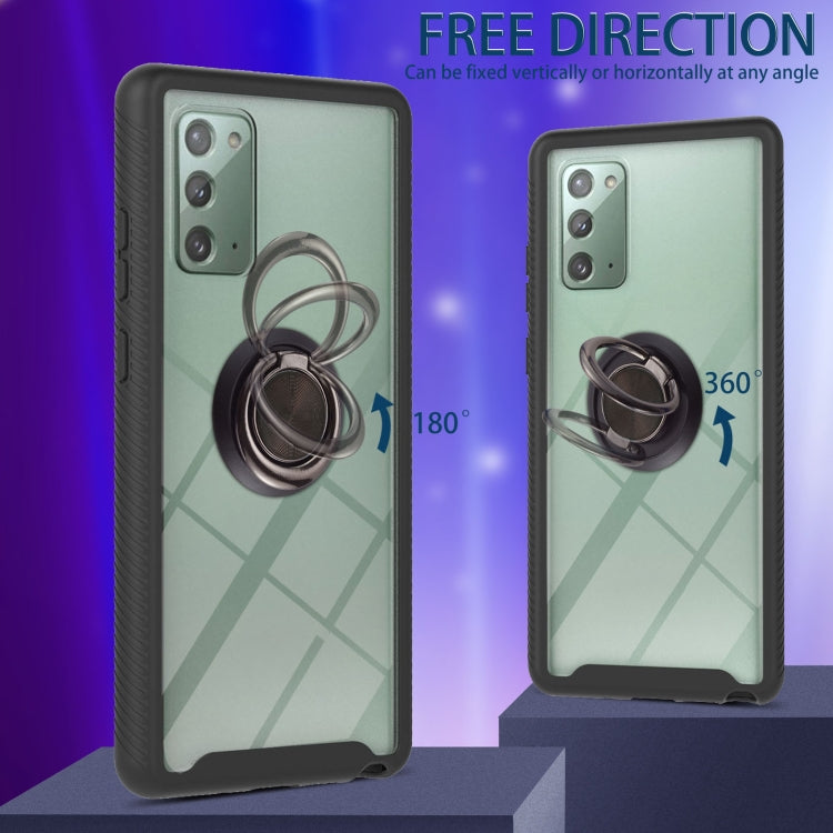 For Samsung Galaxy Note20 Starry Sky Solid Color Series Shockproof PC + TPU Protective Case with Ring Holder & Magnetic Function