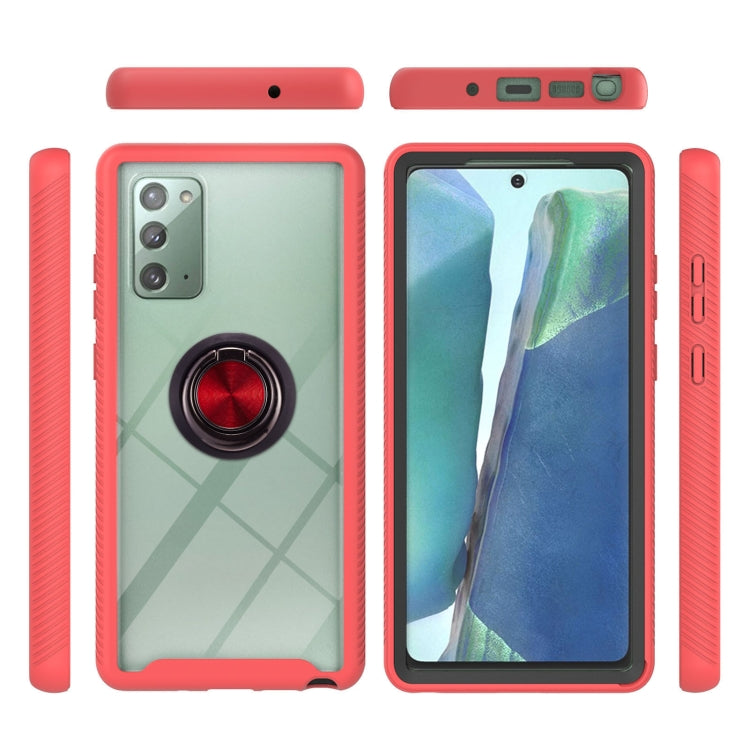 For Samsung Galaxy Note20 Starry Sky Solid Color Series Shockproof PC + TPU Protective Case with Ring Holder & Magnetic Function