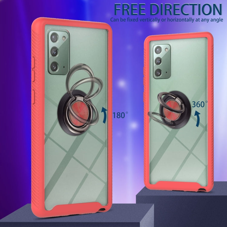 For Samsung Galaxy Note20 Starry Sky Solid Color Series Shockproof PC + TPU Protective Case with Ring Holder & Magnetic Function