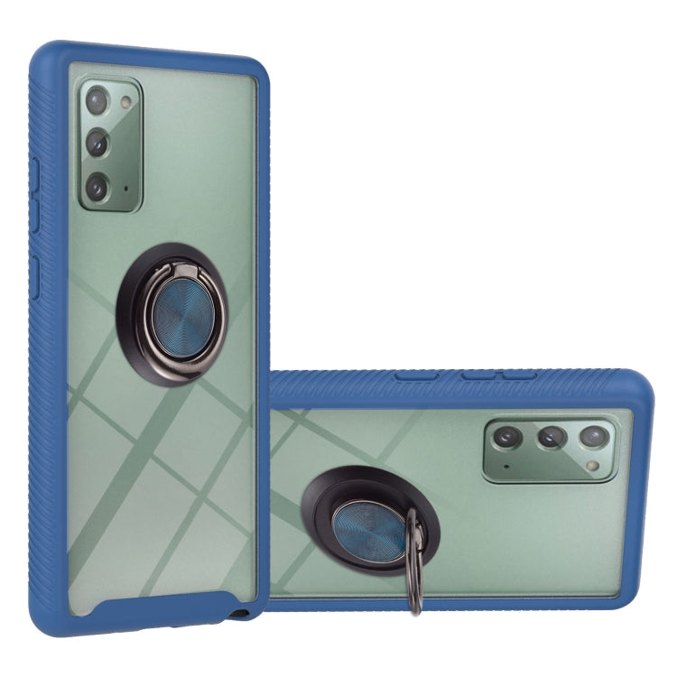 For Samsung Galaxy Note20 Starry Sky Solid Color Series Shockproof PC + TPU Protective Case with Ring Holder & Magnetic Function