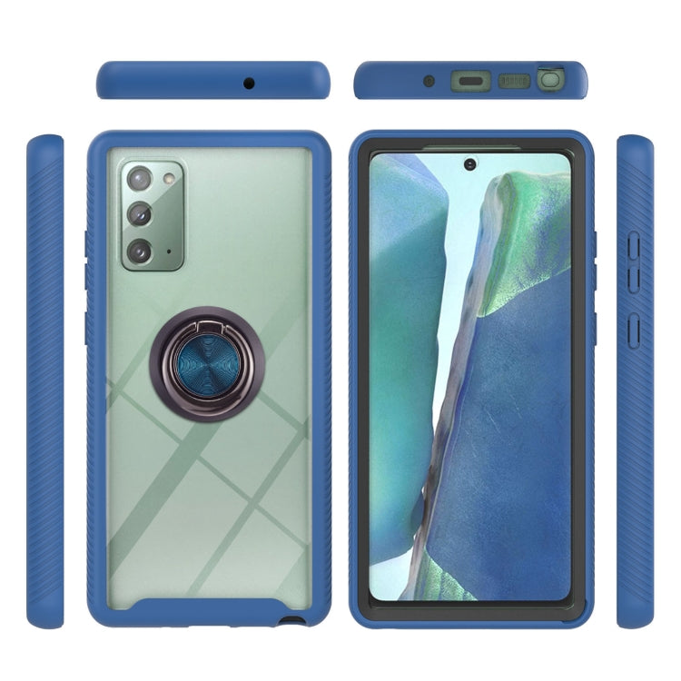 For Samsung Galaxy Note20 Starry Sky Solid Color Series Shockproof PC + TPU Protective Case with Ring Holder & Magnetic Function