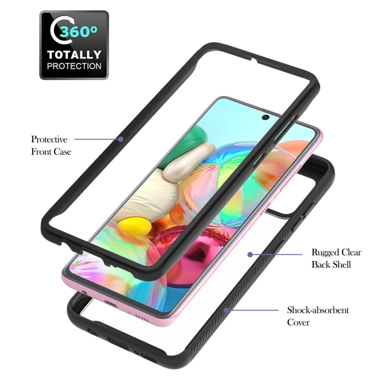 For Samsung Galaxy A71 / A715 Starry Sky Solid Color Series Shockproof PC + TPU Protective Case with Ring Holder & Magnetic Function
