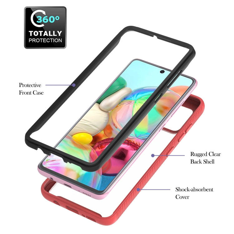 For Samsung Galaxy A71 / A715 Starry Sky Solid Color Series Shockproof PC + TPU Protective Case with Ring Holder & Magnetic Function