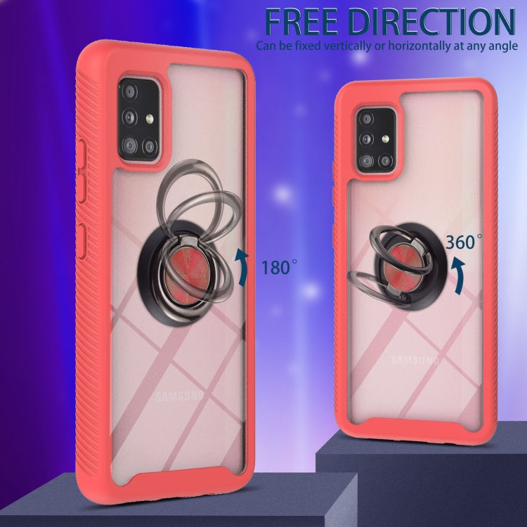 For Samsung Galaxy A71 / A715 Starry Sky Solid Color Series Shockproof PC + TPU Protective Case with Ring Holder & Magnetic Function