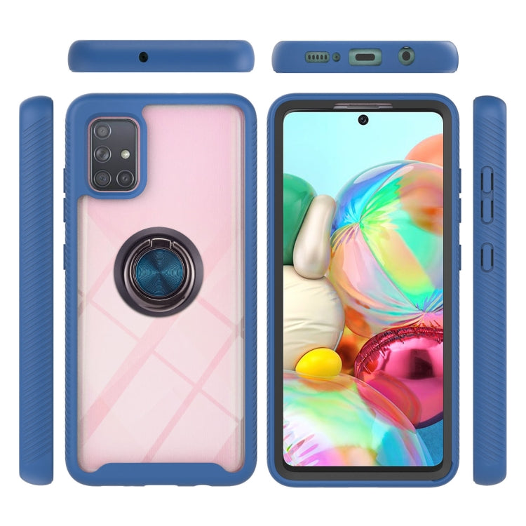 For Samsung Galaxy A71 / A715 Starry Sky Solid Color Series Shockproof PC + TPU Protective Case with Ring Holder & Magnetic Function