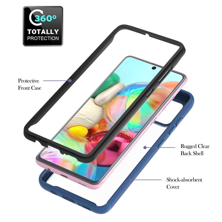 For Samsung Galaxy A71 / A715 Starry Sky Solid Color Series Shockproof PC + TPU Protective Case with Ring Holder & Magnetic Function