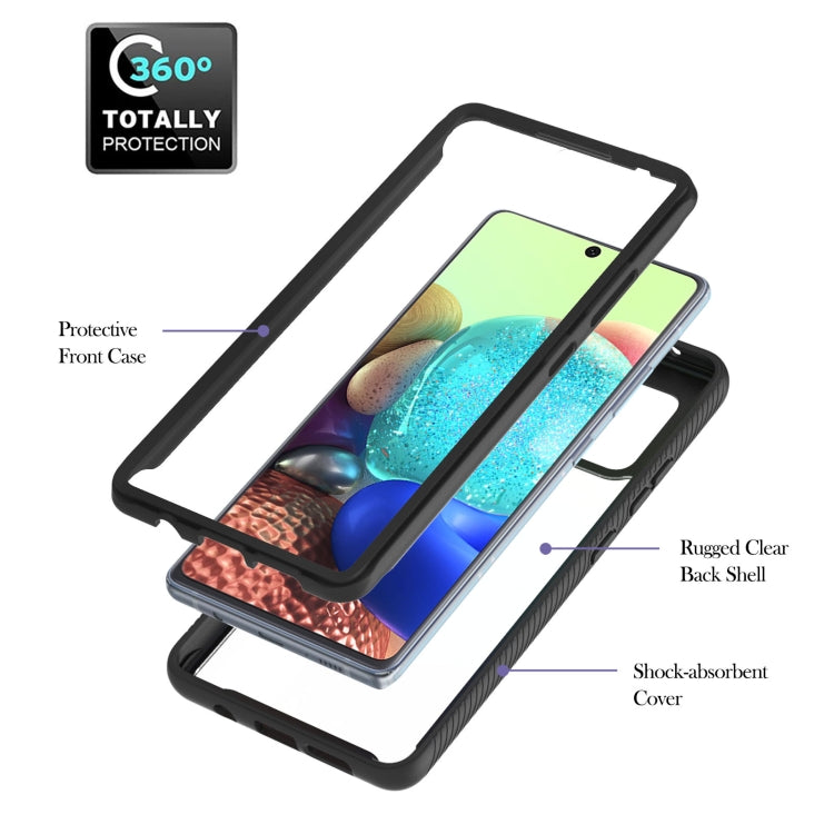 For Samsung Galaxy A71 5G Starry Sky Solid Color Series Shockproof PC + TPU Protective Case with Ring Holder & Magnetic Function