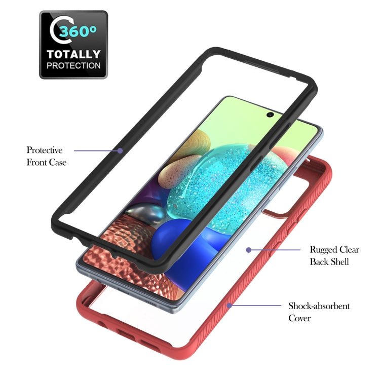 For Samsung Galaxy A71 5G Starry Sky Solid Color Series Shockproof PC + TPU Protective Case with Ring Holder & Magnetic Function